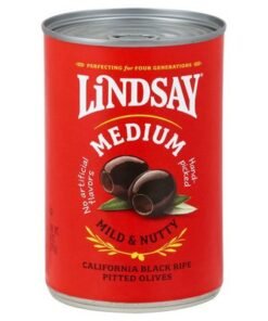 Lindsay Medium Black Ripe Pitted Olives 170g
